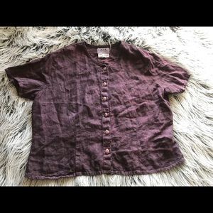 Women’s button down flax by Jeanne Engelhart L